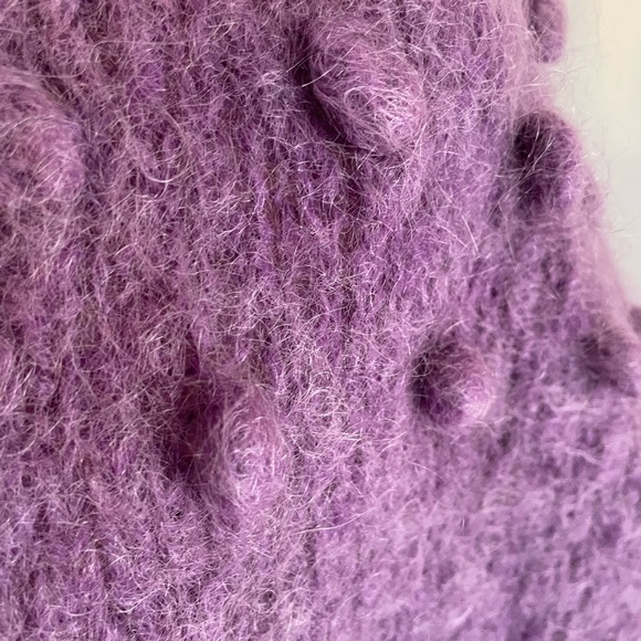Gorgeous feminine handmade wobble sweater wool mohair mix - Picture 8 of 8